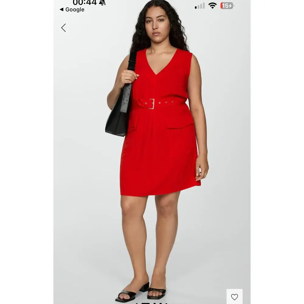 Mango Red Mini‎ Dress